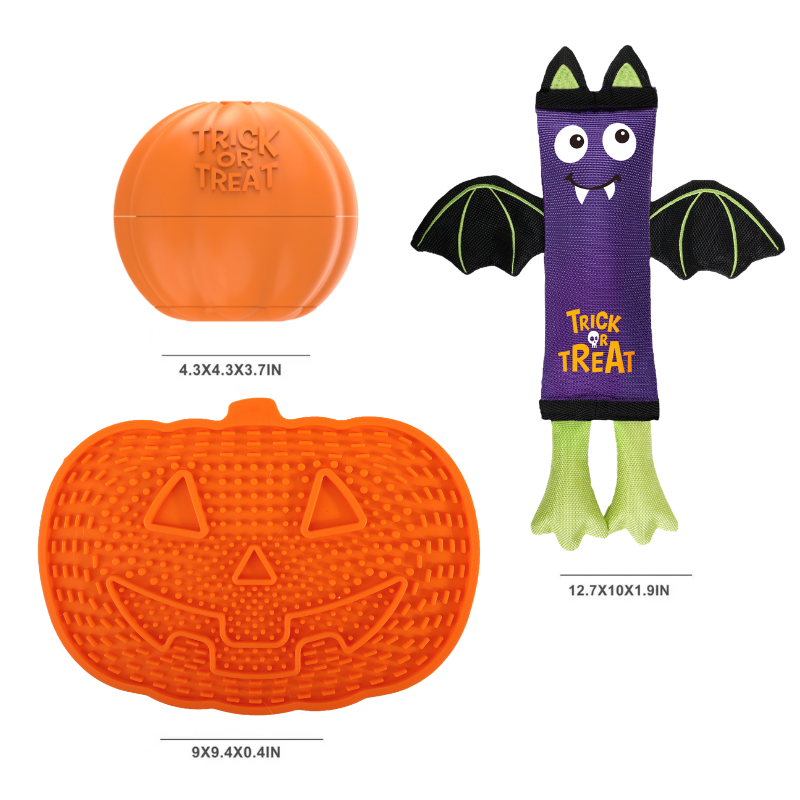 All For Paws Halloween Vampire Bat Dog Toy 3-Pack Bundle