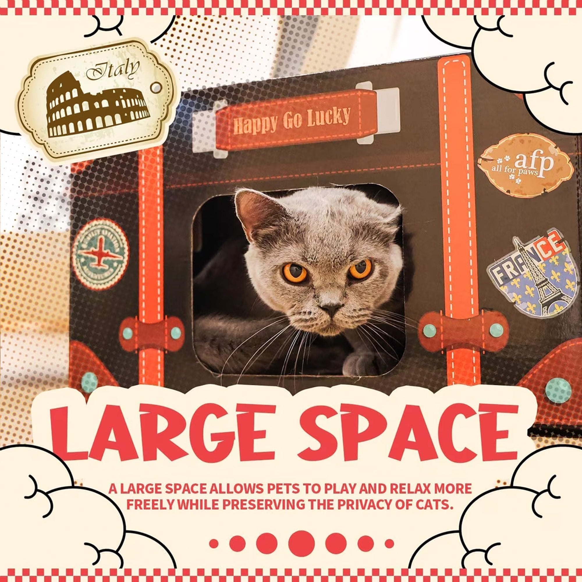 Vintage - 2-tier Vintage Design Cat Scratcher