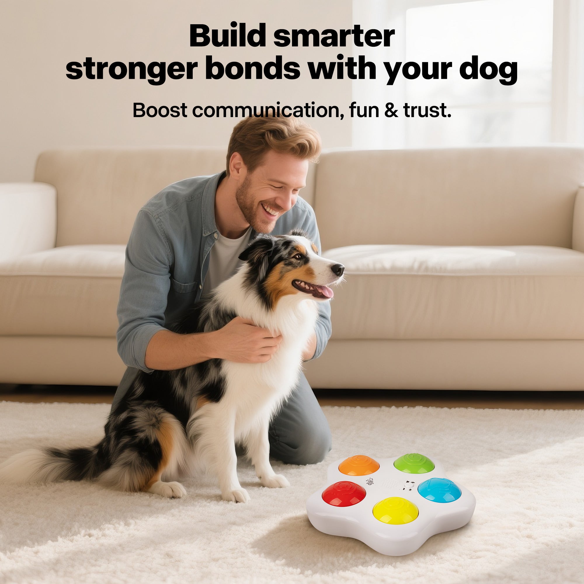 Interactive -Dog Toy - Pet Brain Trainning buttons