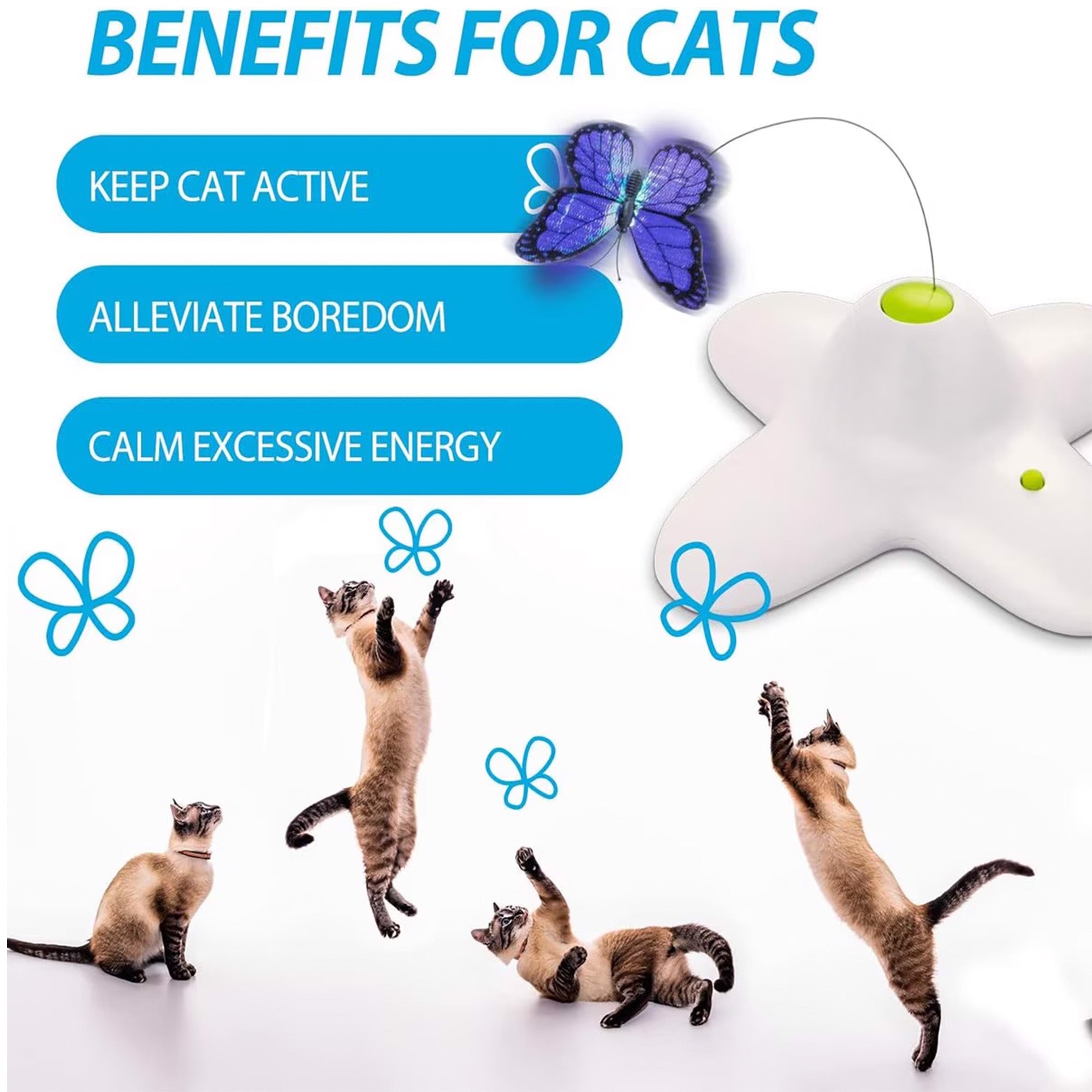Automatic Butterfly Toy For Cat
