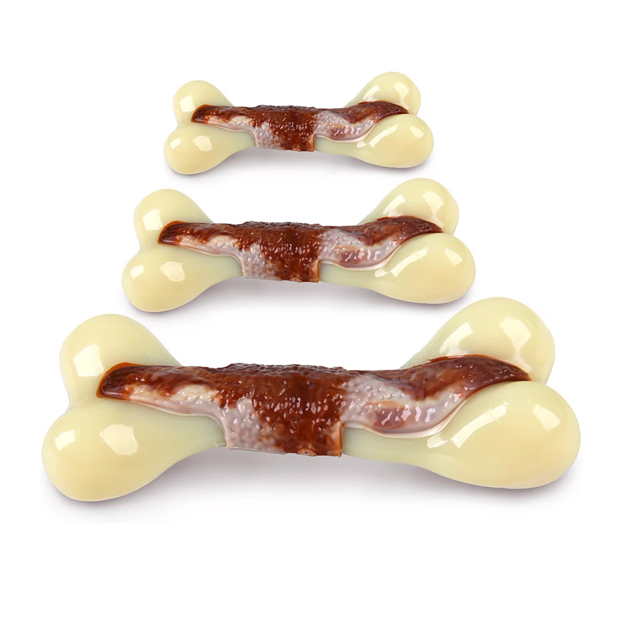 BONE APPETIT - Dog Toys - Super Nylon Bone - Beef Flavor Infused