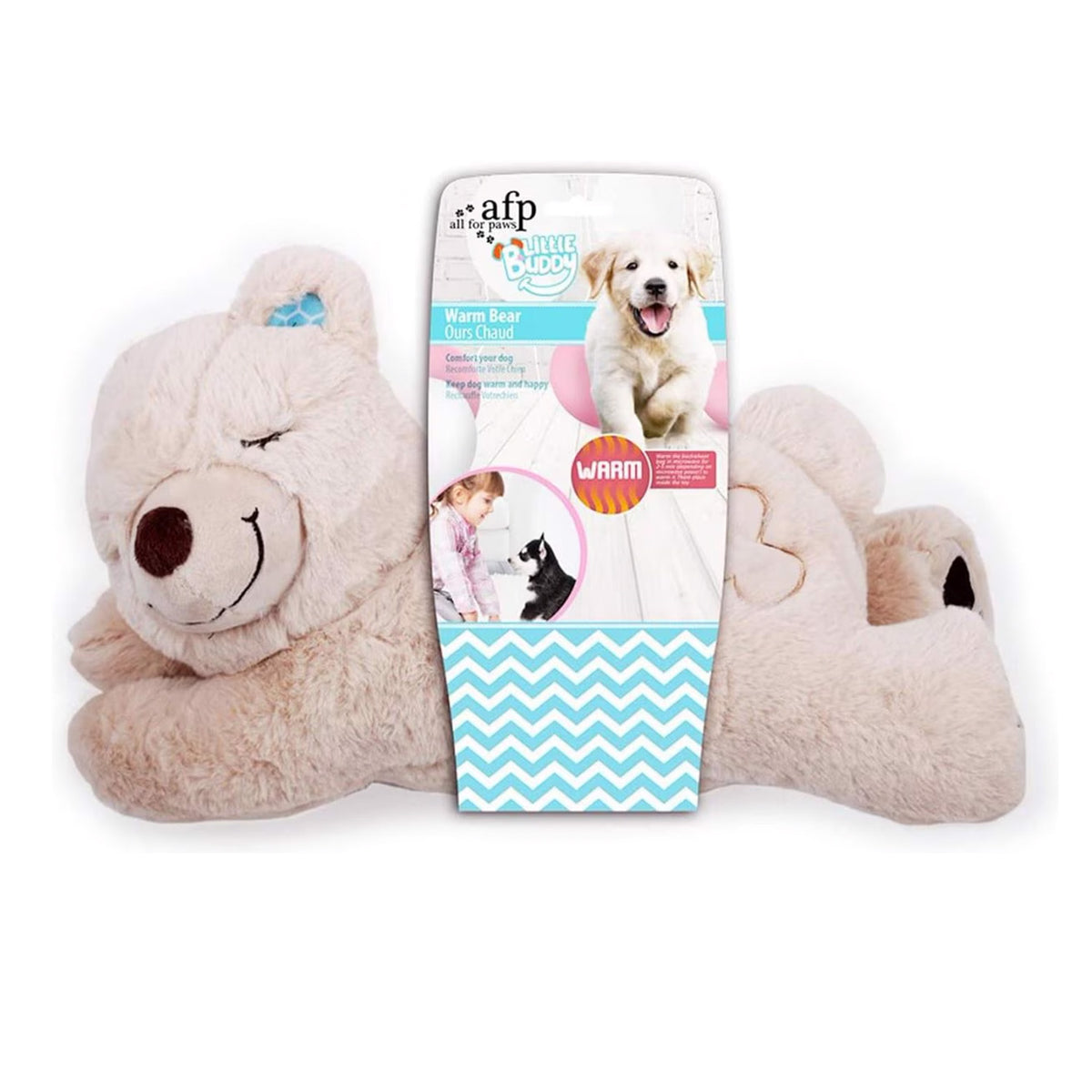 Little Buddy - Puppy Soothing Heartbeat Warm Bear Comfort Dog Sleep Aid Plush Toy