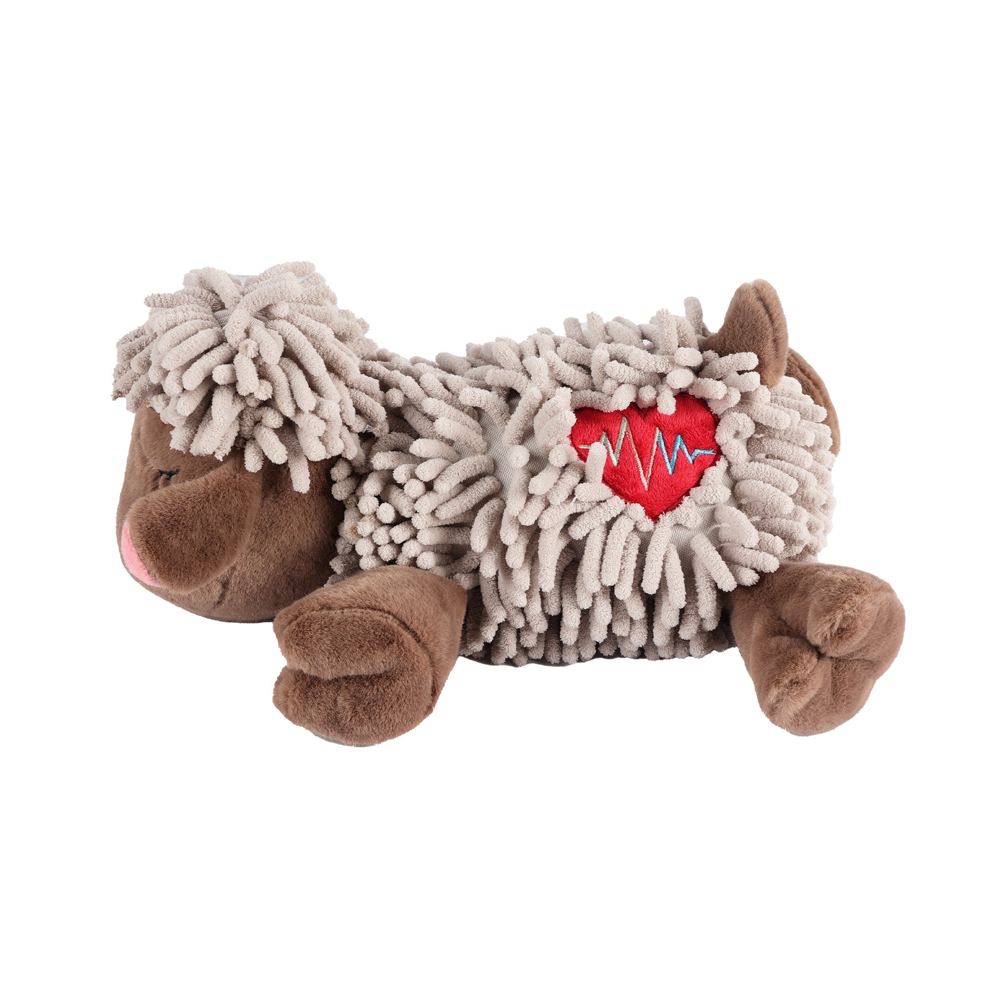 Little Buddy - Dog Toys - Floppy Sheep With Heartbeat & Heating Pad