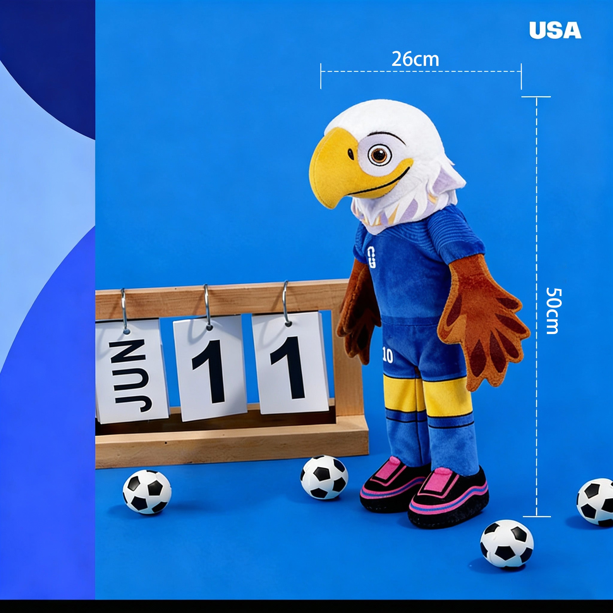 Official FIFA World Cup 2026 Edition - Mascot Flat Fetcher-pet toys CLUTCH, ZAYU