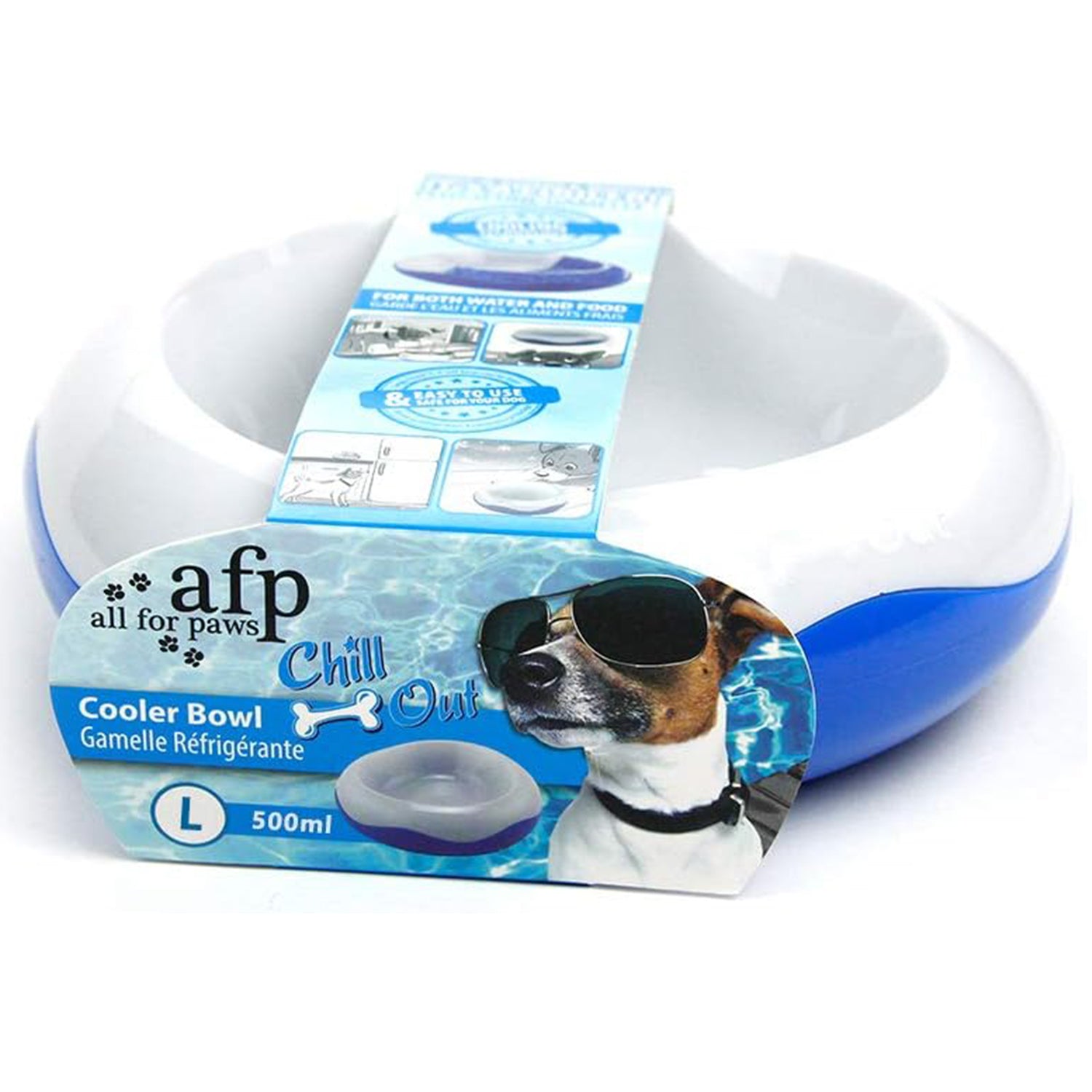 Chill Out - Dog Cooler Bowl - Pet Cooler Bowl Keeps Water Cool and Fresh for Hours