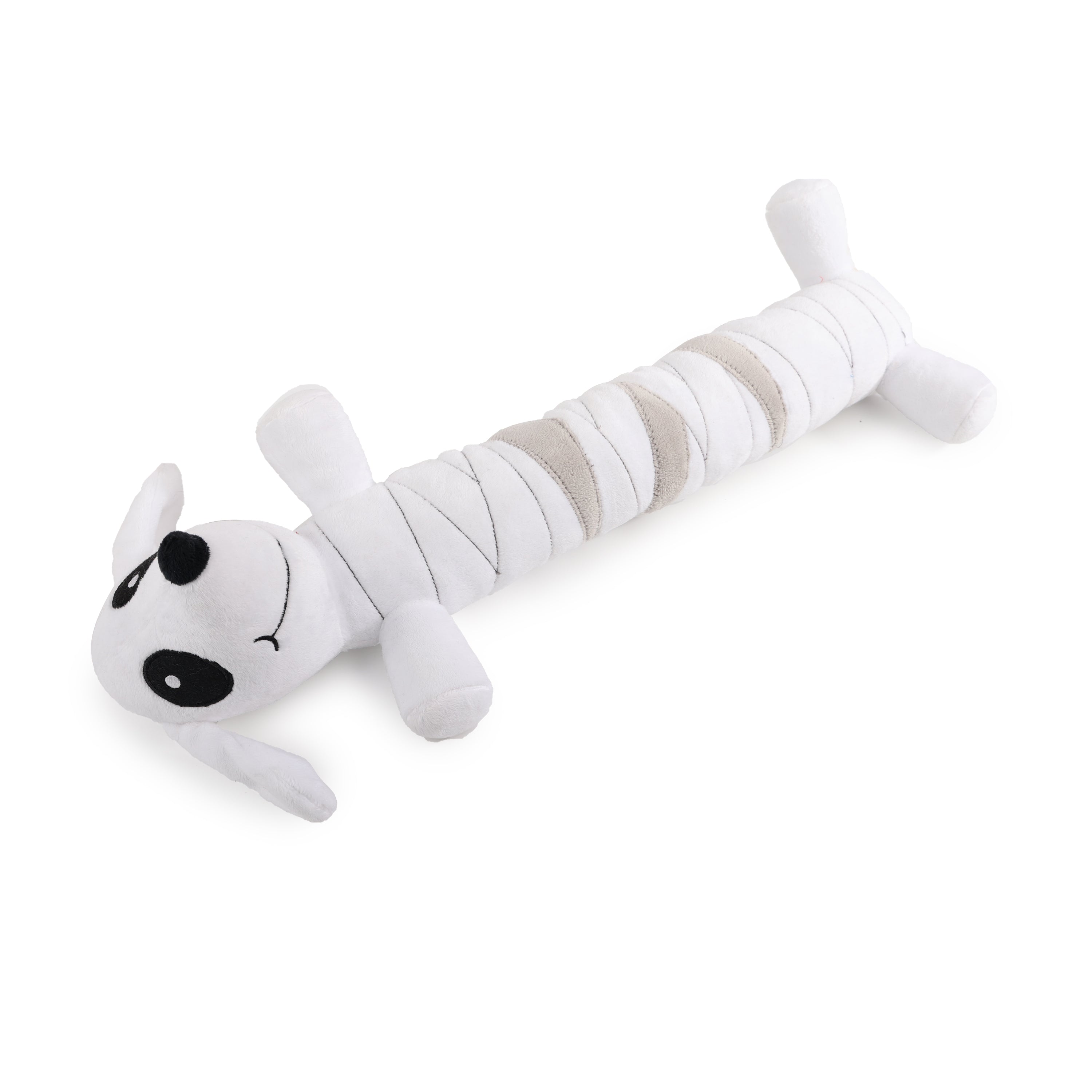 Happy Halloween Long Body Mummy Dog Plush Dog Toy