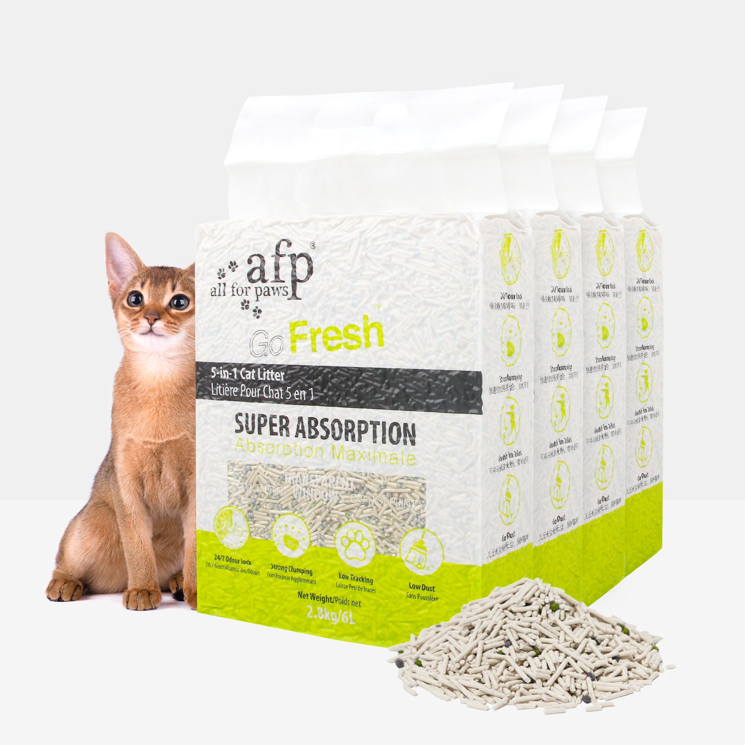 AFP(All For Paws) Natural 5-in-1 Flushable Cat Litter