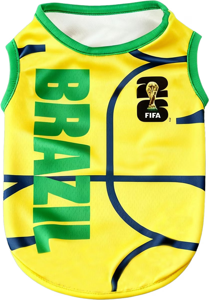 Official FIFA World Cup 2026 Edition - Dog Apparel,Yellow,Brazil