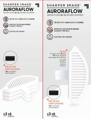 Sharper Image Water Fountain Replacement Sponge Filters & Mat SI051