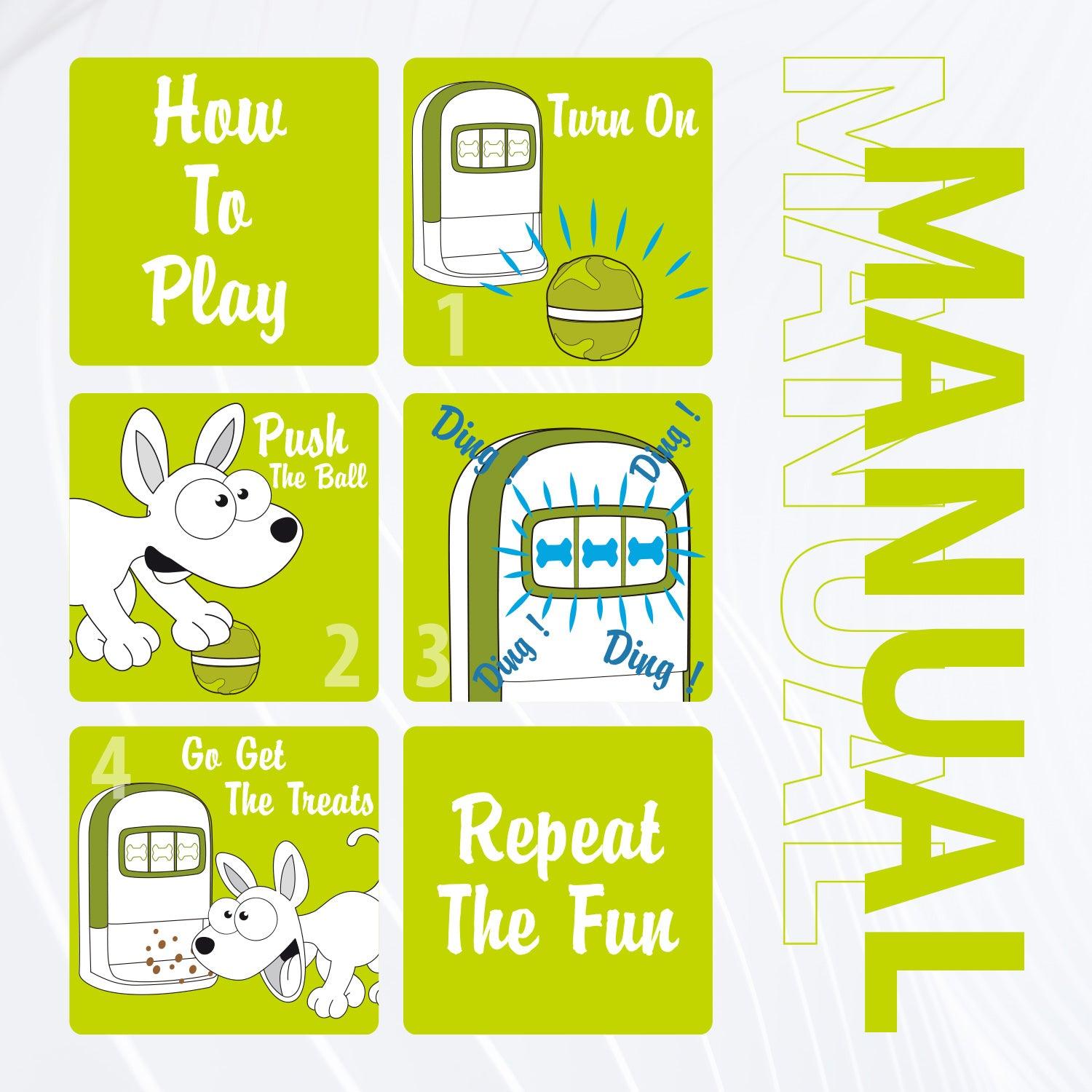 All For Paws🐾 Lucky Treat Automatic Dog Feeder with Rolling Ball - All for Paws Pet 