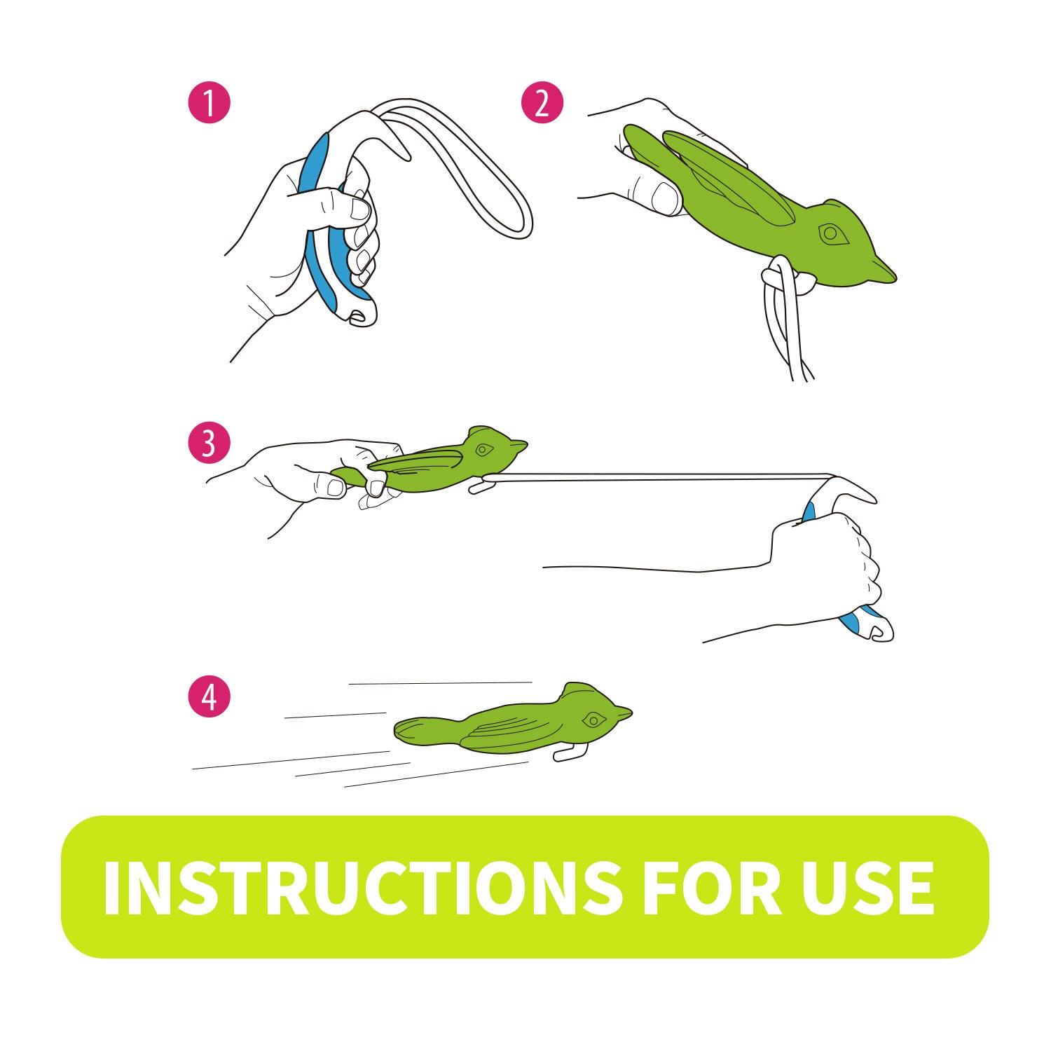 AFP-Allforpaws Mallard Interactive Dog Toy with Slingshot